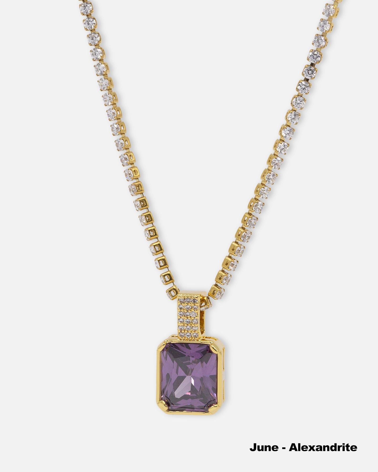 NXS Birthstone Pendant Iced Multi