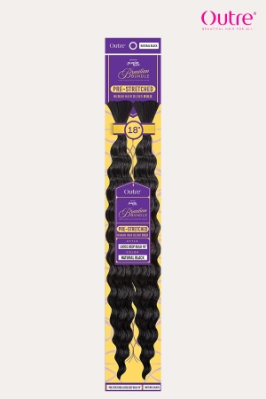 OUTRE PURPLE PACK BRAZILIAN BUNDLE PRE-STRETCHED - LOOSE DEEP BULK 18