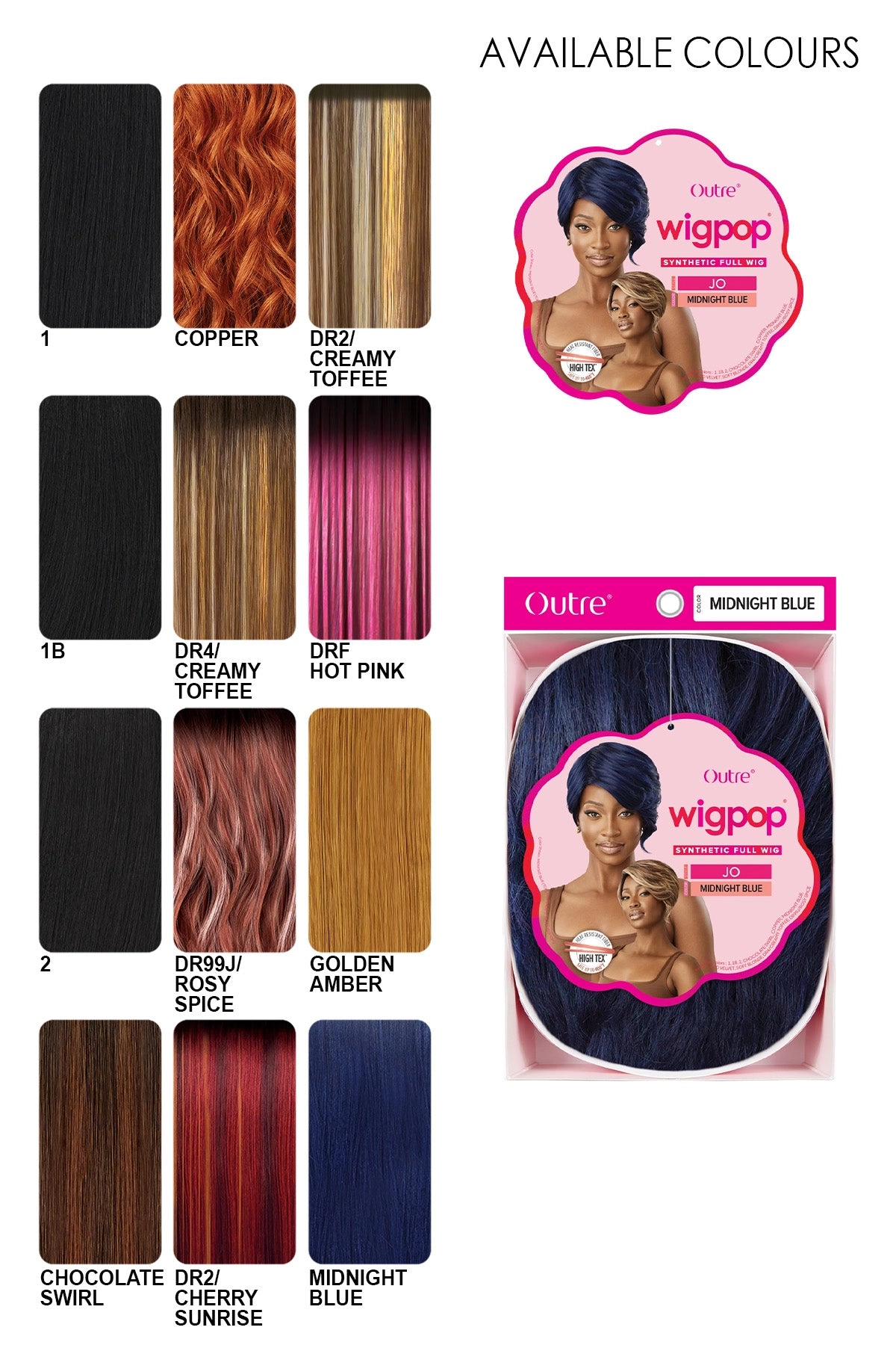 OUTRE WIGPOP SYNTHETIC FULL WIGS - JO