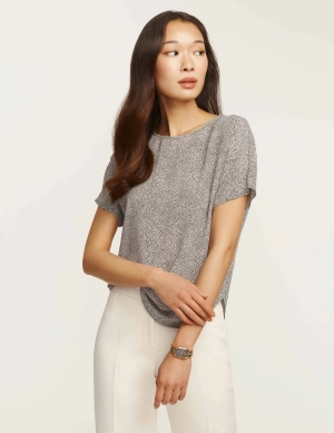 Petite Rambling Mini Dot Bateau Blouse