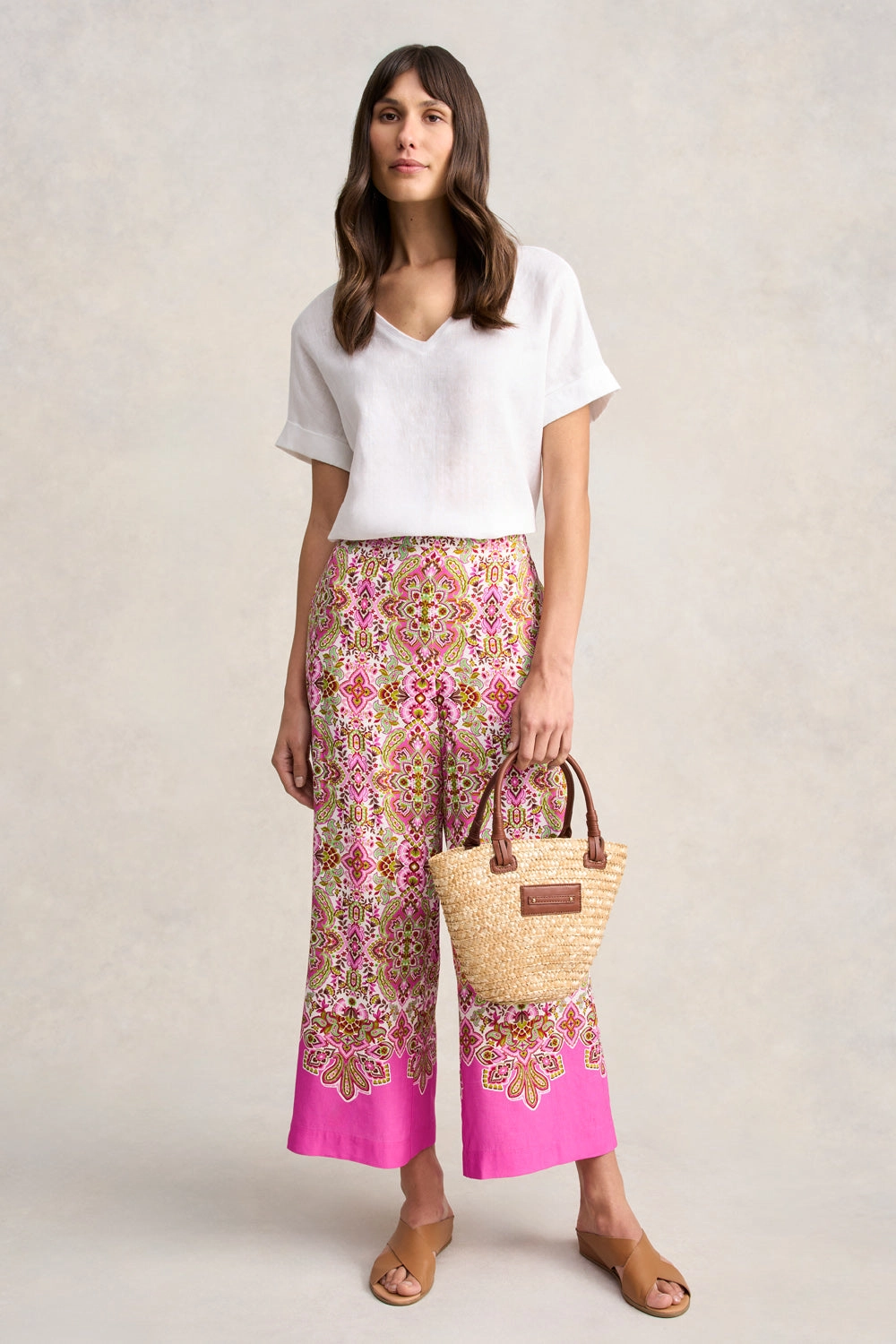 Printed 7/8 Pant - Moroccan Tile Print