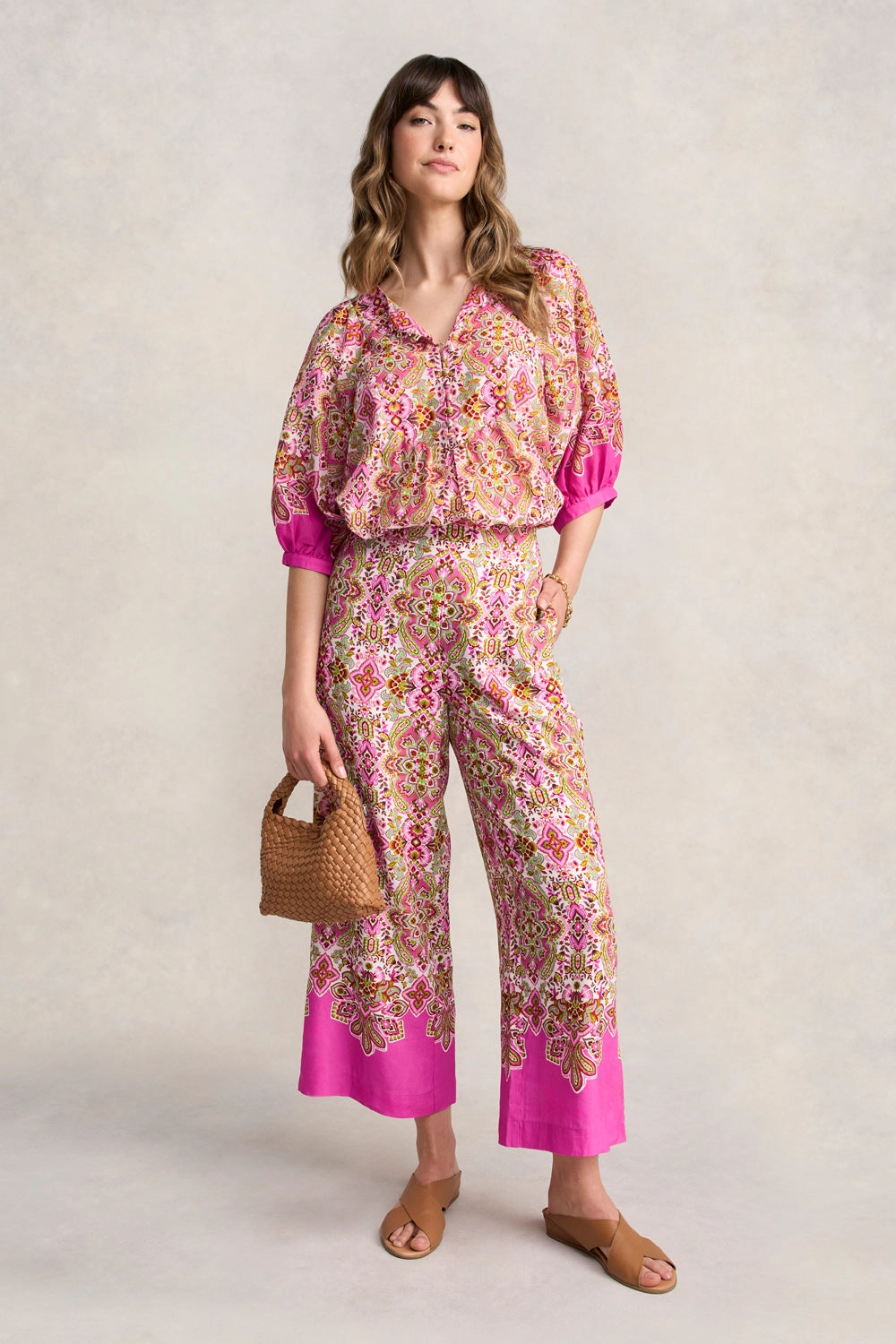 Printed 7/8 Pant - Moroccan Tile Print