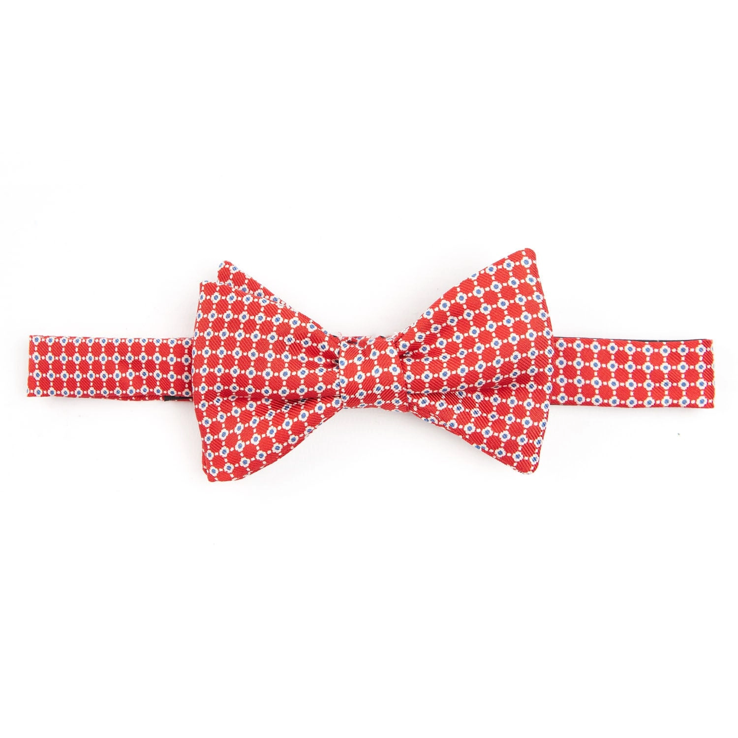 RED PRE-KNOTTED SILK BOWTIE