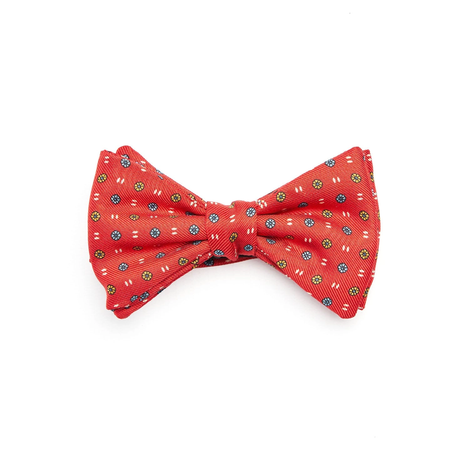 RED PRE-KNOTTED SILK BOWTIE