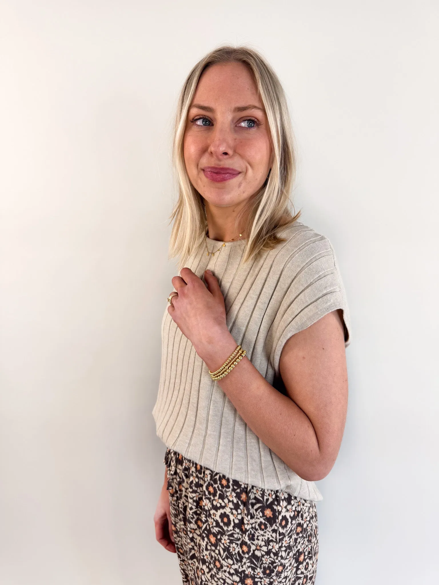 Rider Button Detailed Sleeveless Sweater