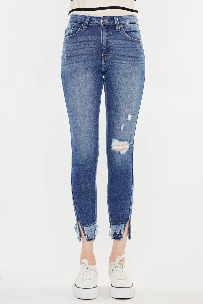 Safiya High Rise Ankle Skinny Jeans
