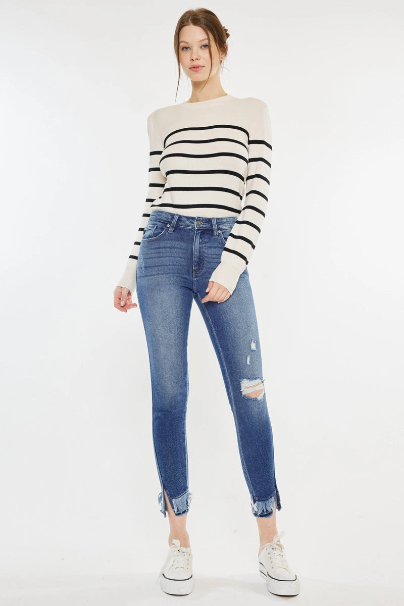 Safiya High Rise Ankle Skinny Jeans