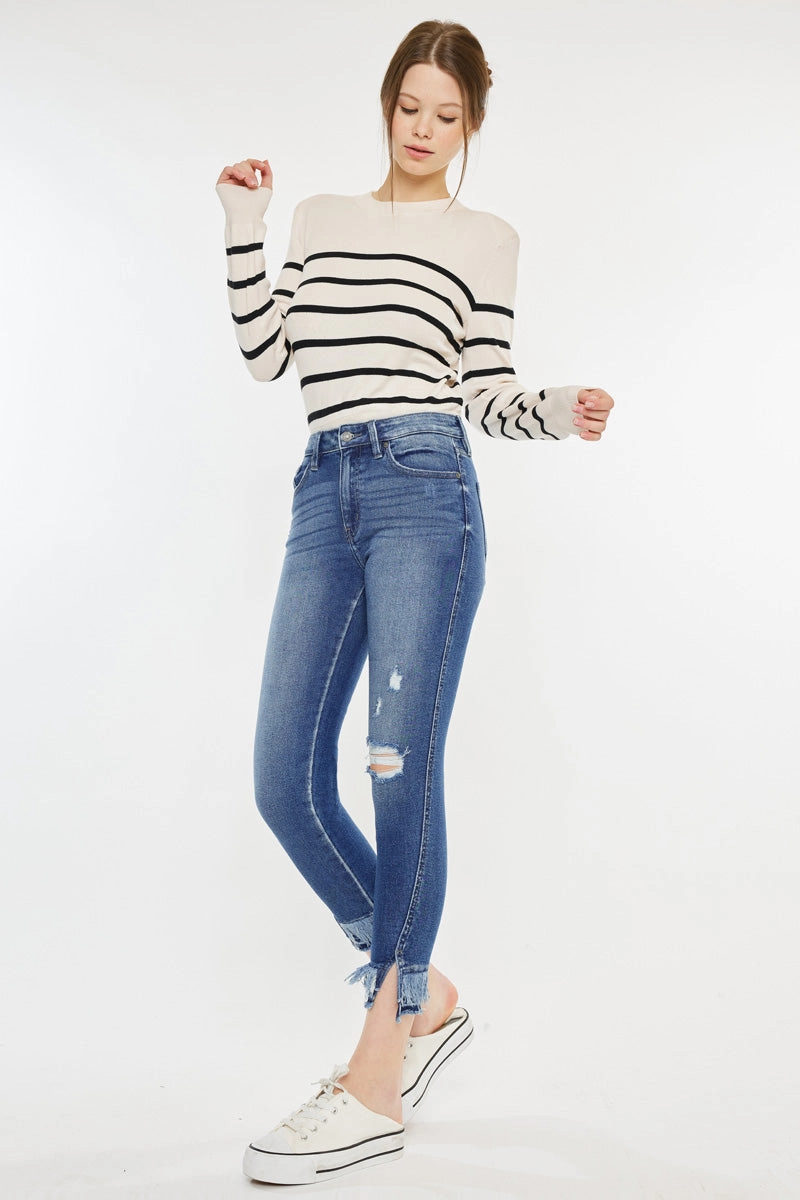 Safiya High Rise Ankle Skinny Jeans