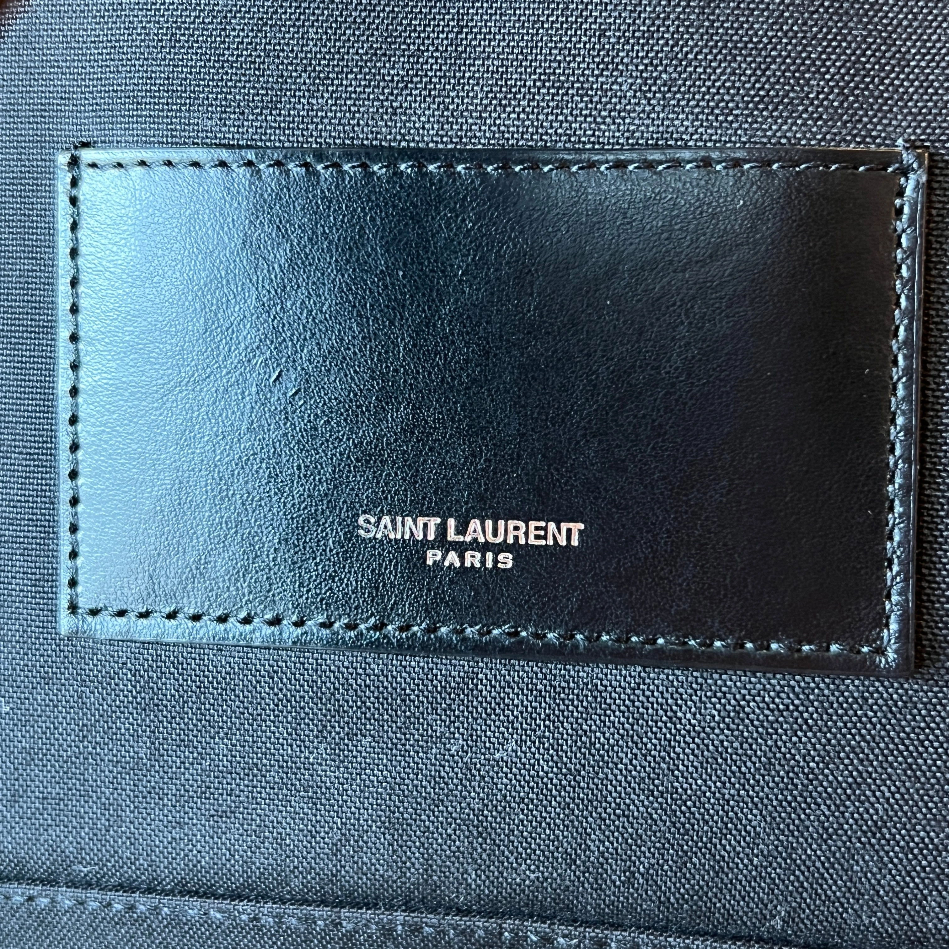 SAINT LAURENT City Bag Leopard Print Backpack