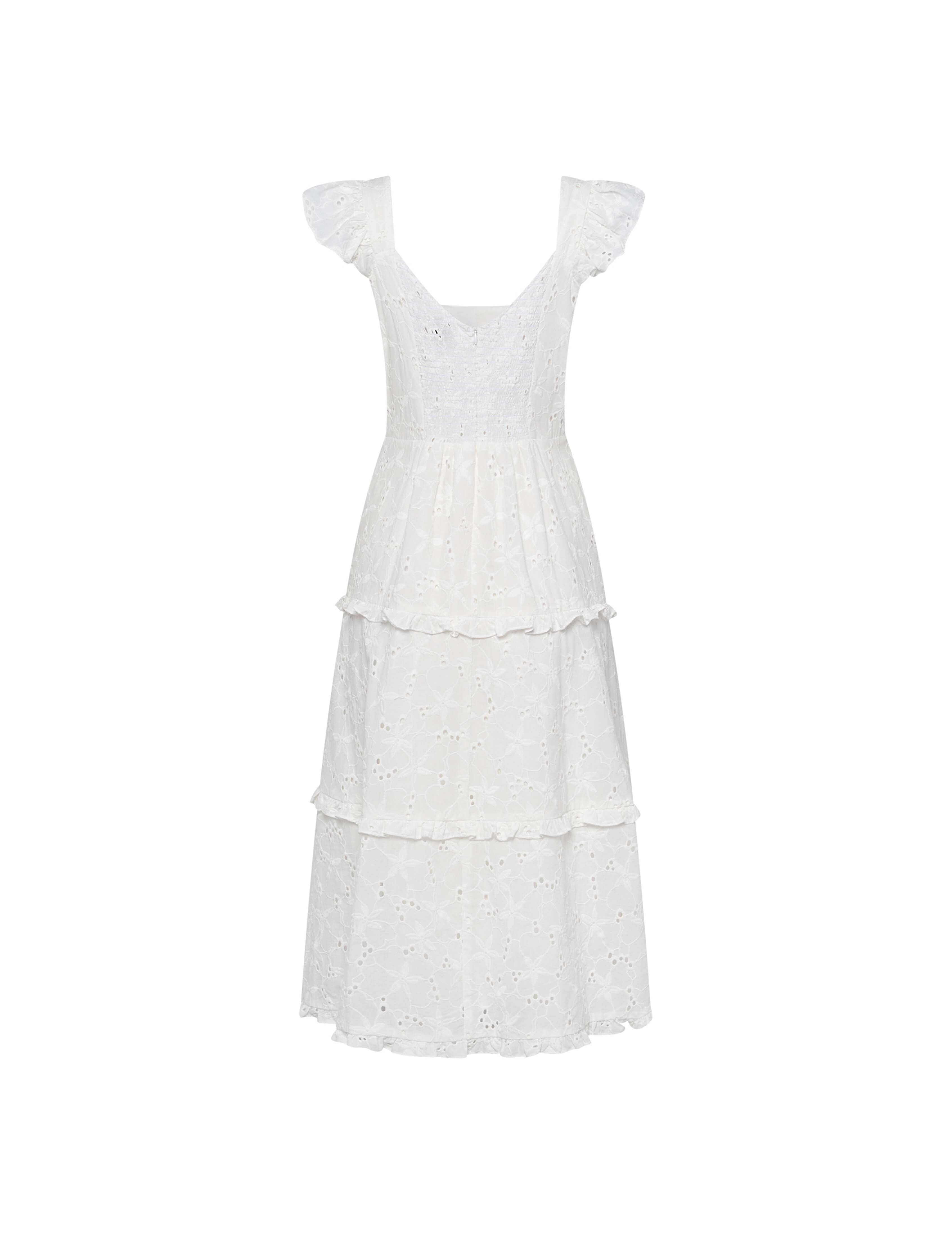Scoop Neck Tiered Midi Dress