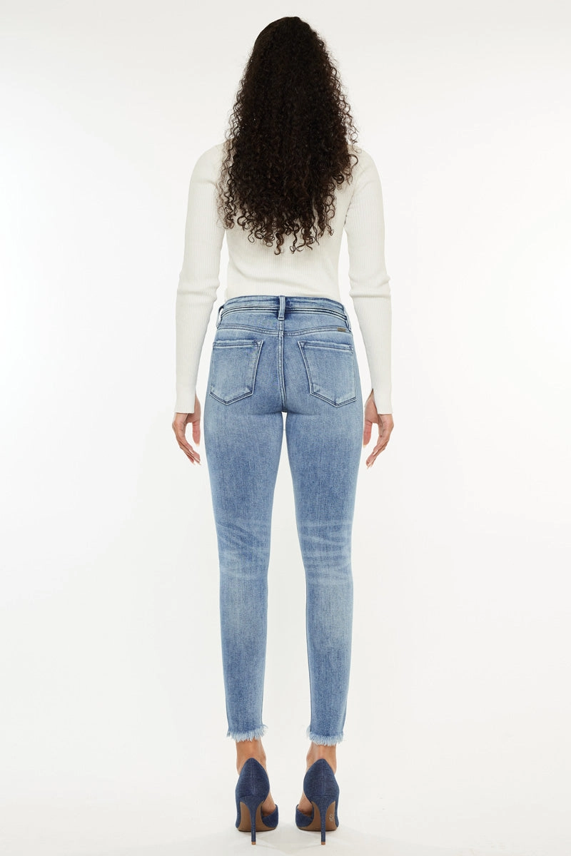 Silvanna Mid Rise Ankle Skinny Jeans