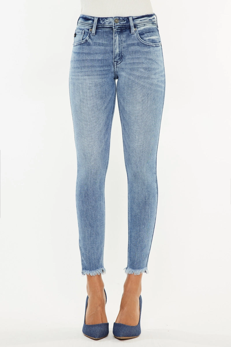 Silvanna Mid Rise Ankle Skinny Jeans