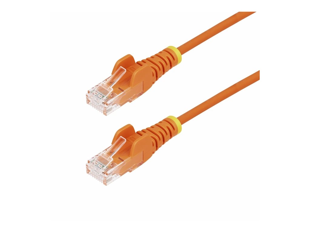StarTech.com 1ft Orange Slim CAT6 Ethernet Cable, Snagless, 28AWG, LSZH - Patch cable - RJ-45 (M) to RJ-45 (M) - 1 ft - UTP - N6PAT1ORS