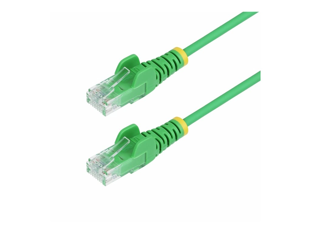 StarTech.com 5ft Green Slim CAT6 Ethernet Cable, Snagless, 28AWG, LSZH - Patch cable - RJ-45 (M) to RJ-45 (M) - 5 ft - 0.1 in N6PAT5GNS