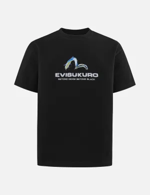 Surf Seagull Print Relax Fit T-shirt