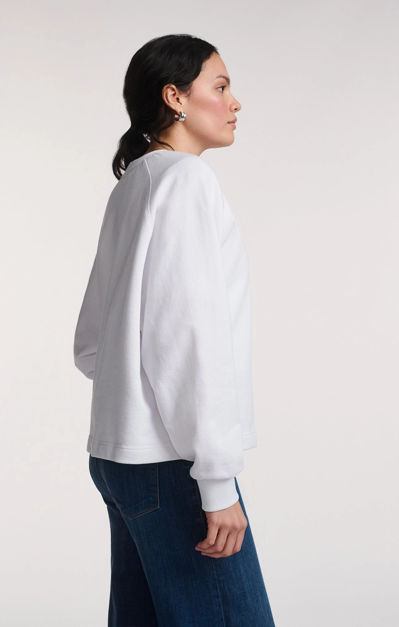 SWEATSHIRT IN WHITE