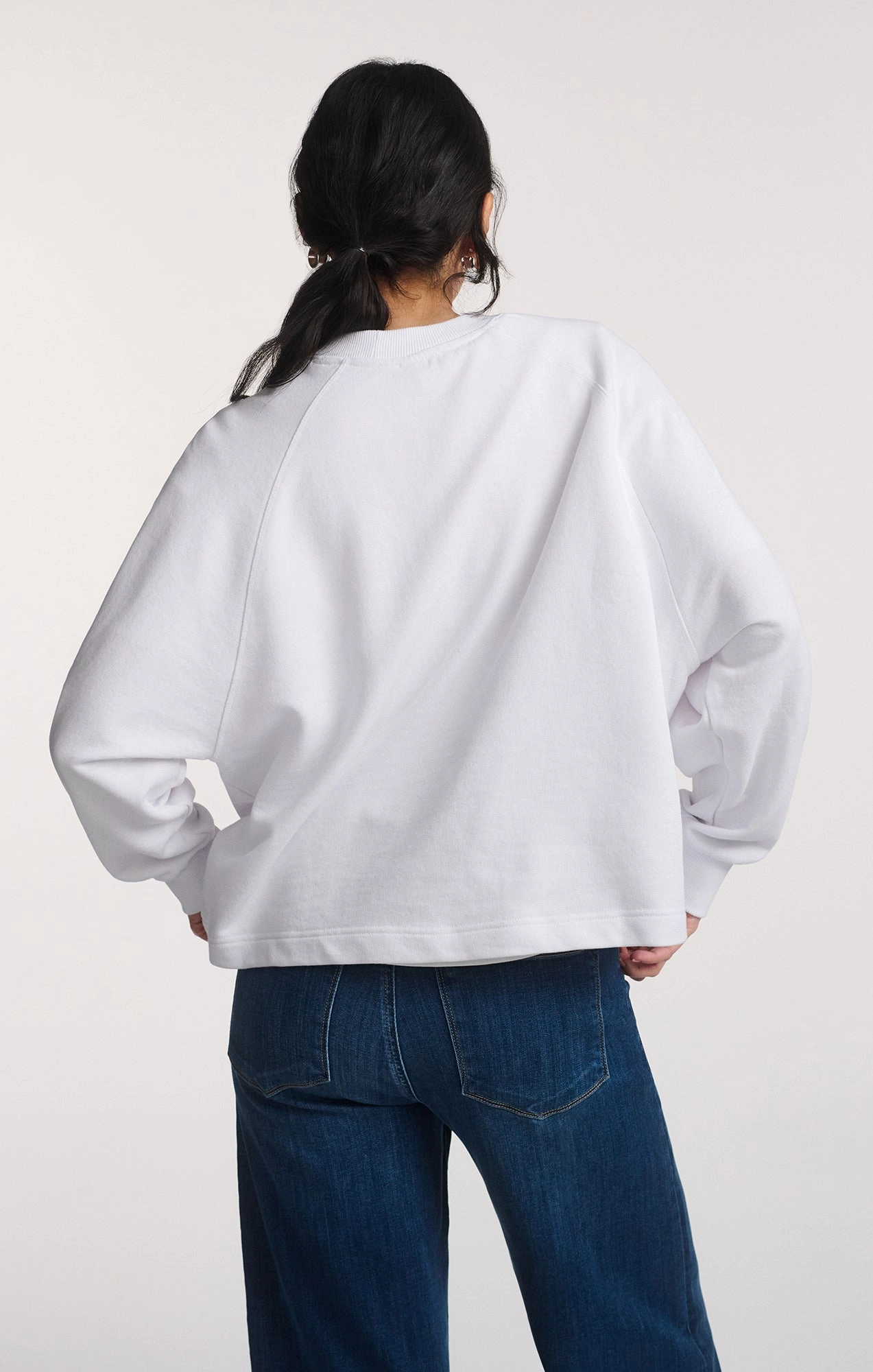 SWEATSHIRT IN WHITE