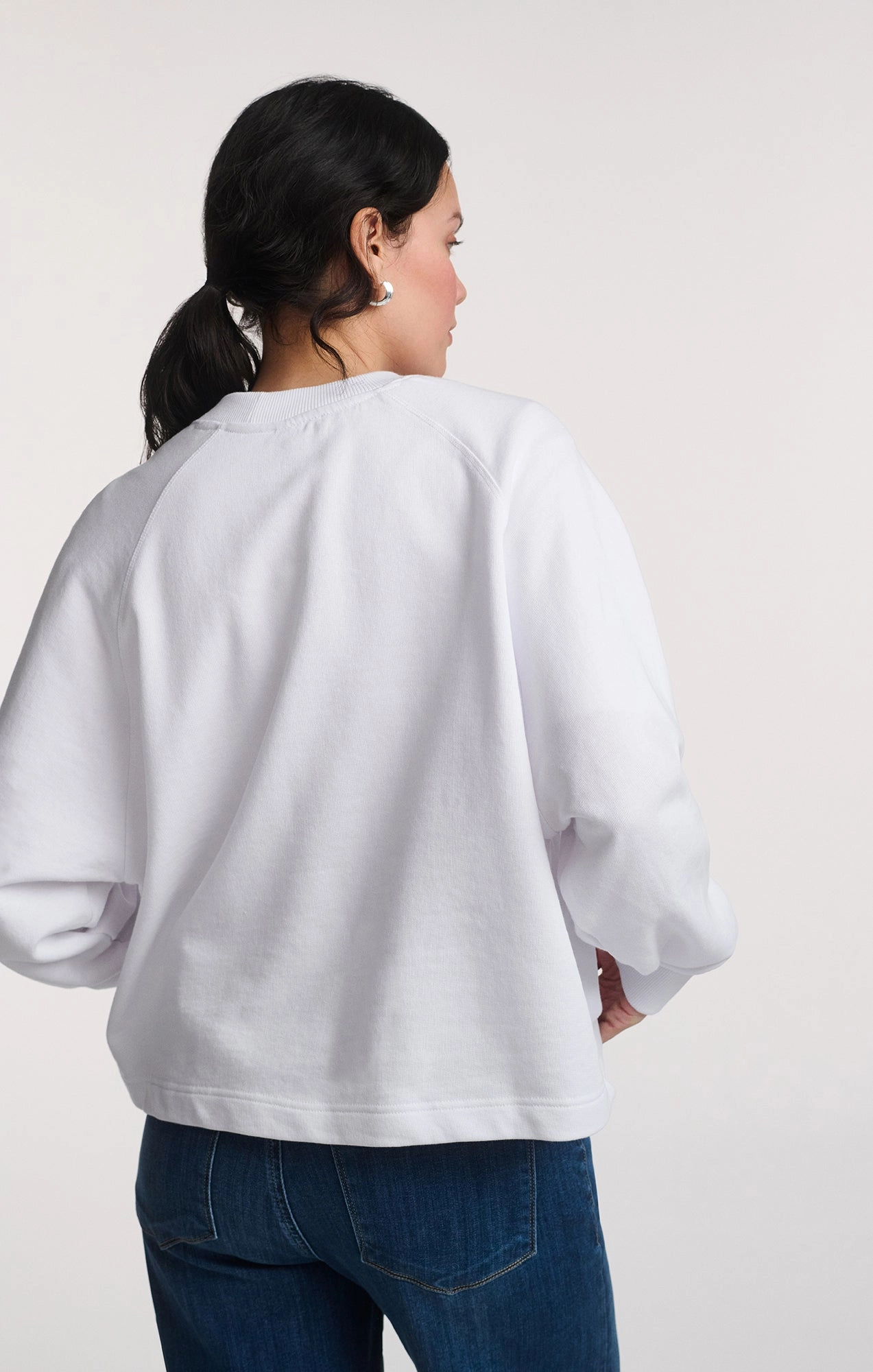 SWEATSHIRT IN WHITE