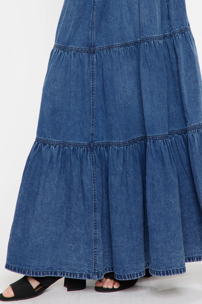 Thalia Maxi Denim Skirt