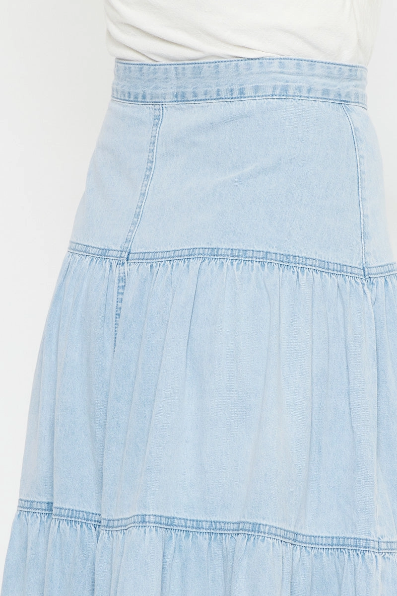 Thalia Maxi Denim Skirt