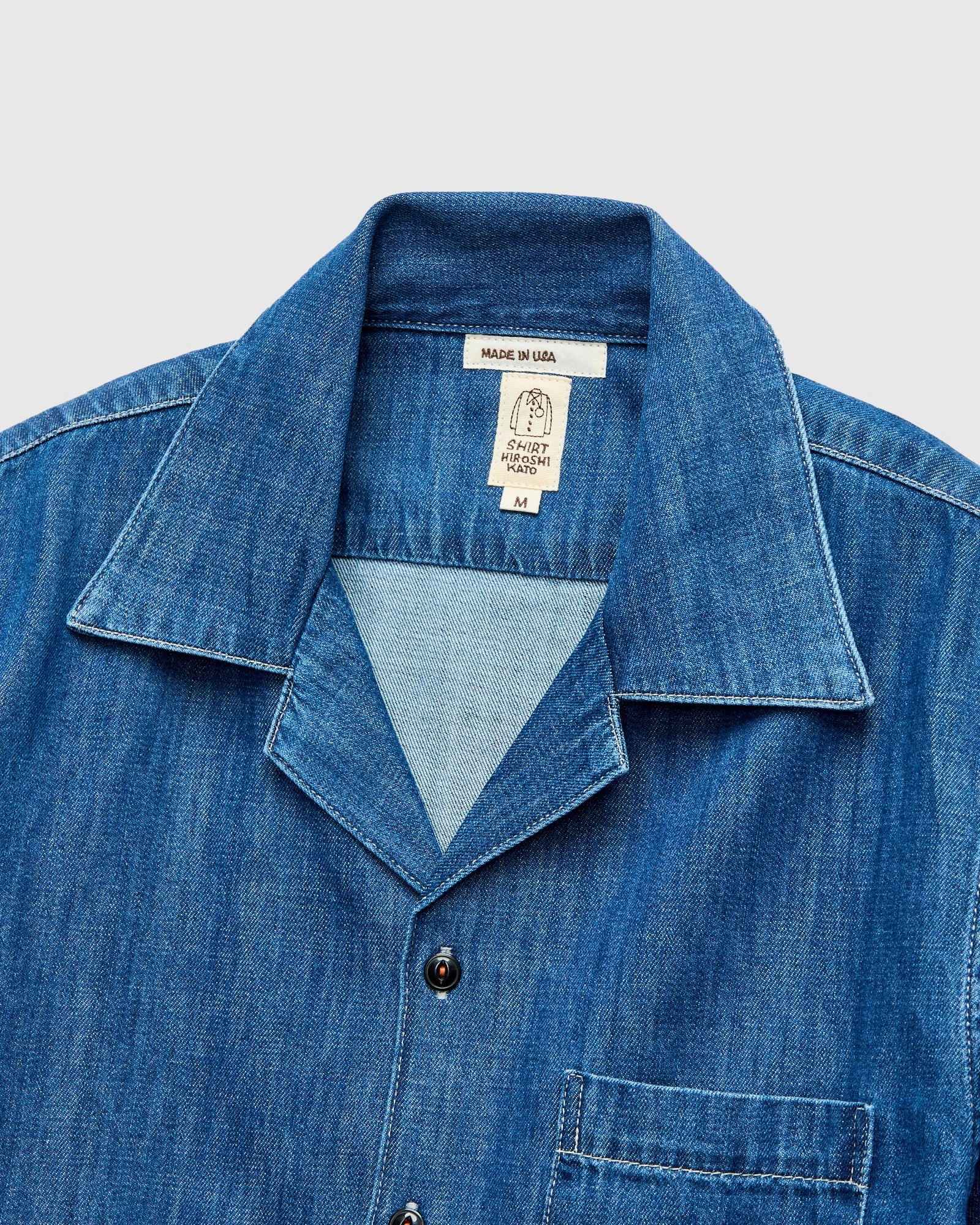 The Wrench Short Sleeve Shirt in Light Indigo