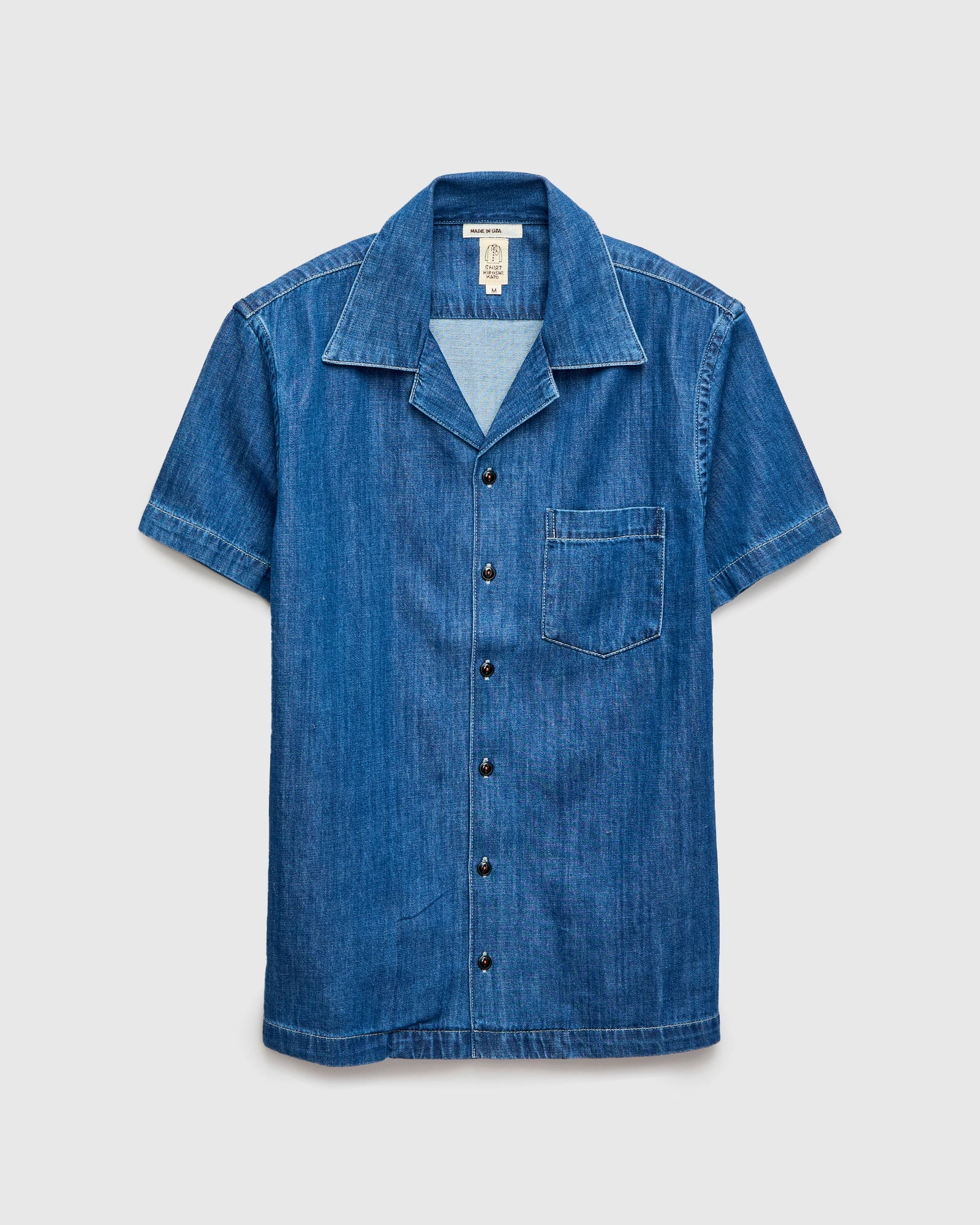 The Wrench Short Sleeve Shirt in Light Indigo