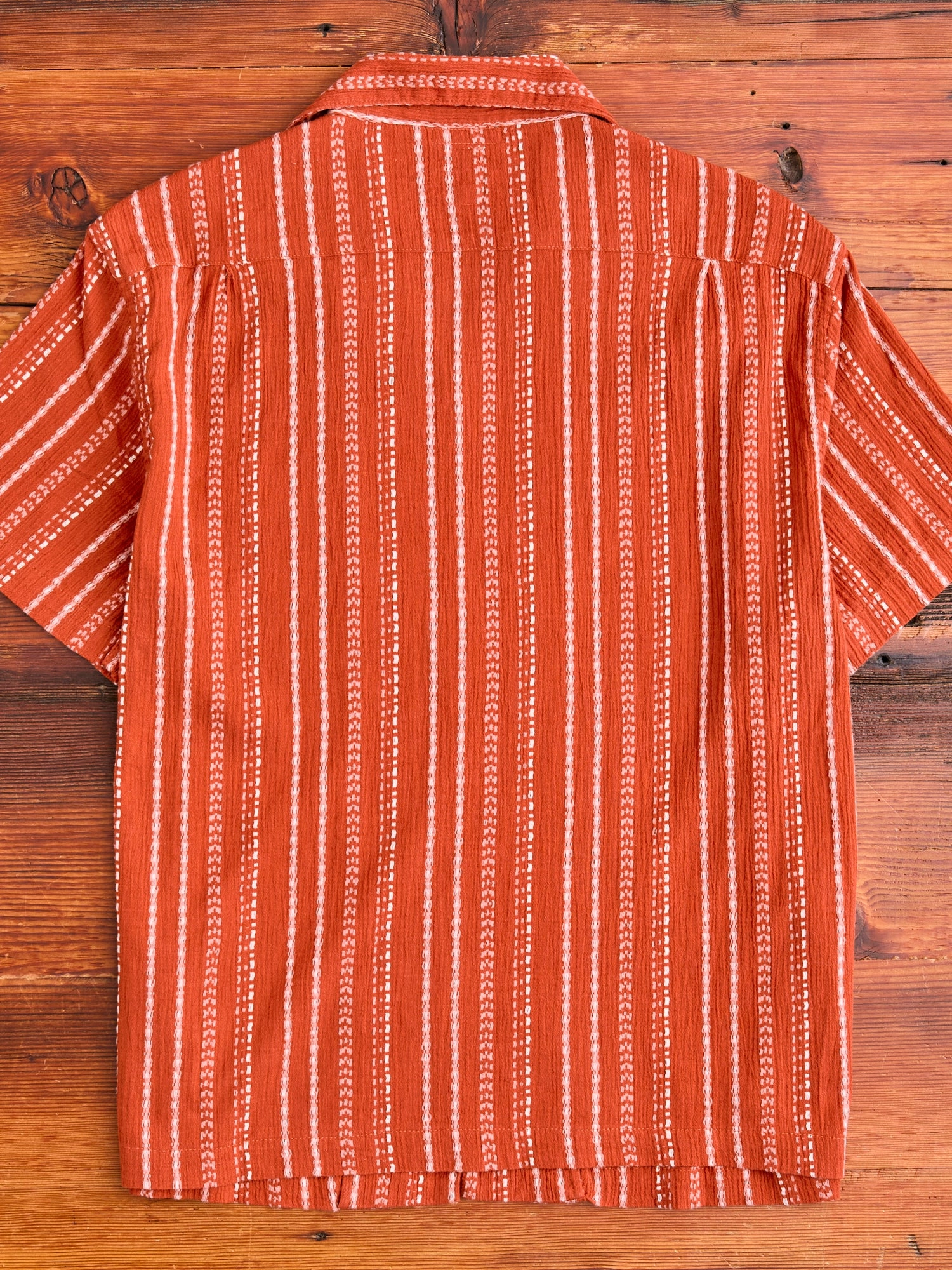 The Wrench Short Sleeve Shirt in Orange Ace
