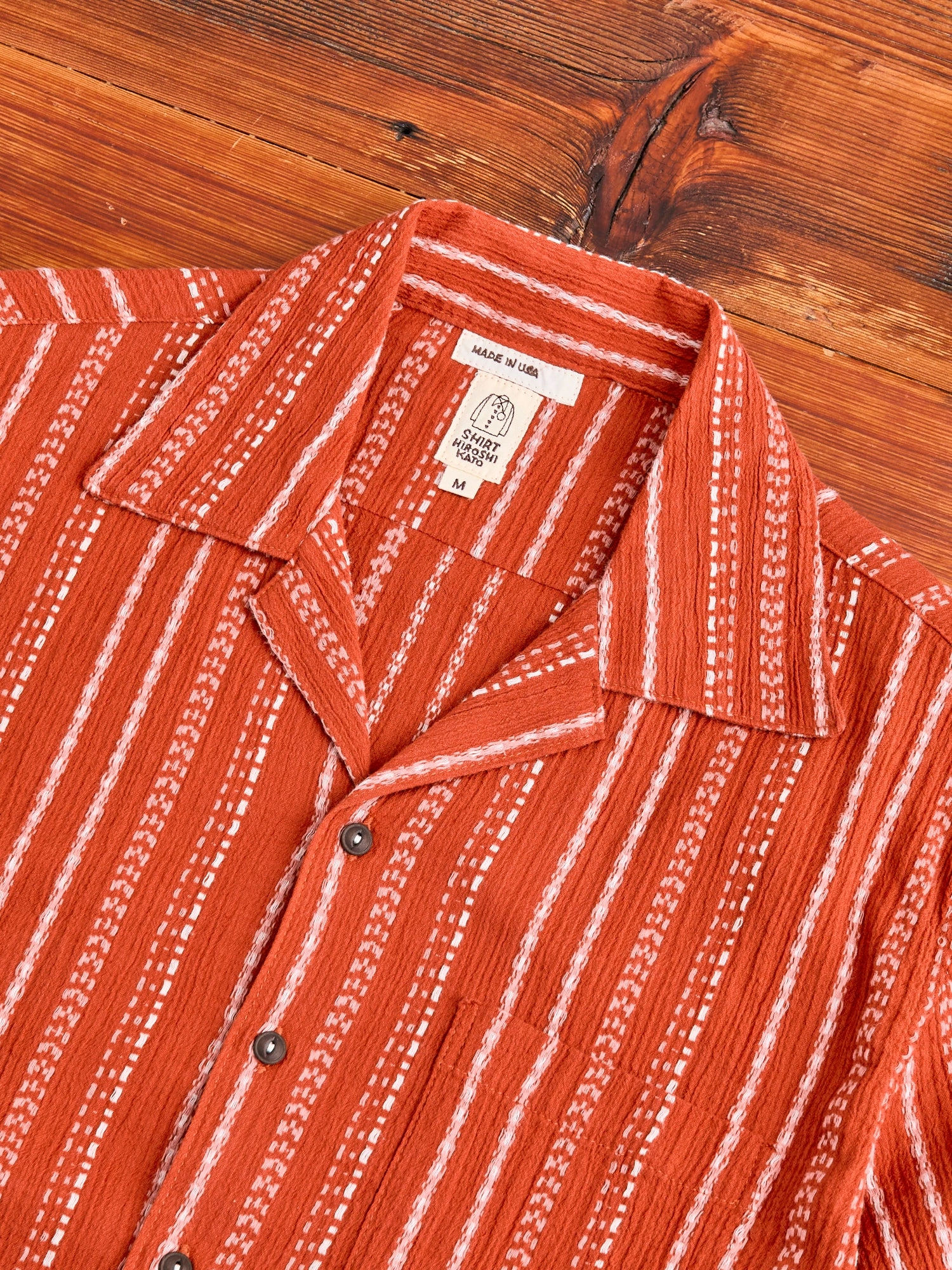 The Wrench Short Sleeve Shirt in Orange Ace