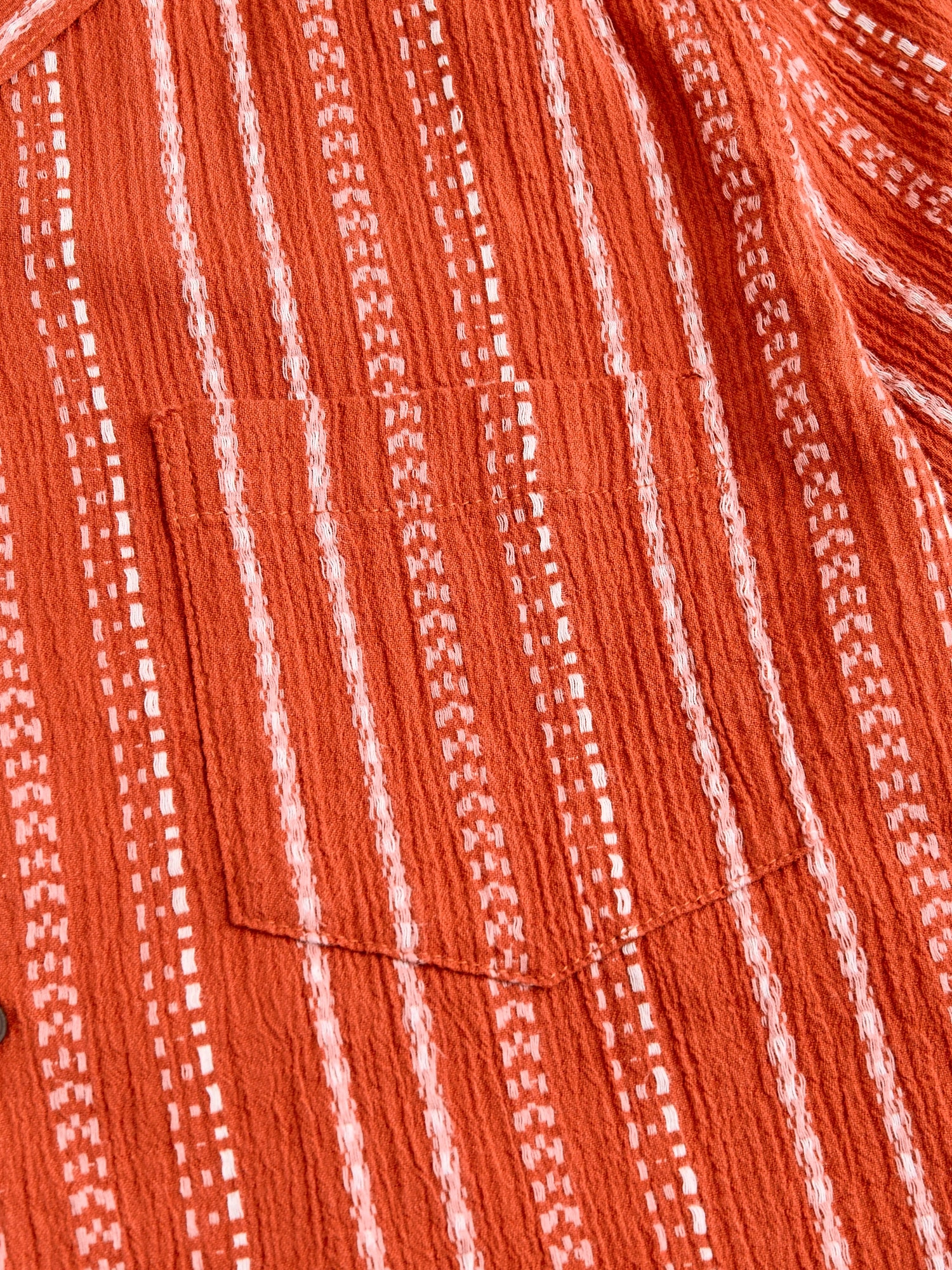 The Wrench Short Sleeve Shirt in Orange Ace