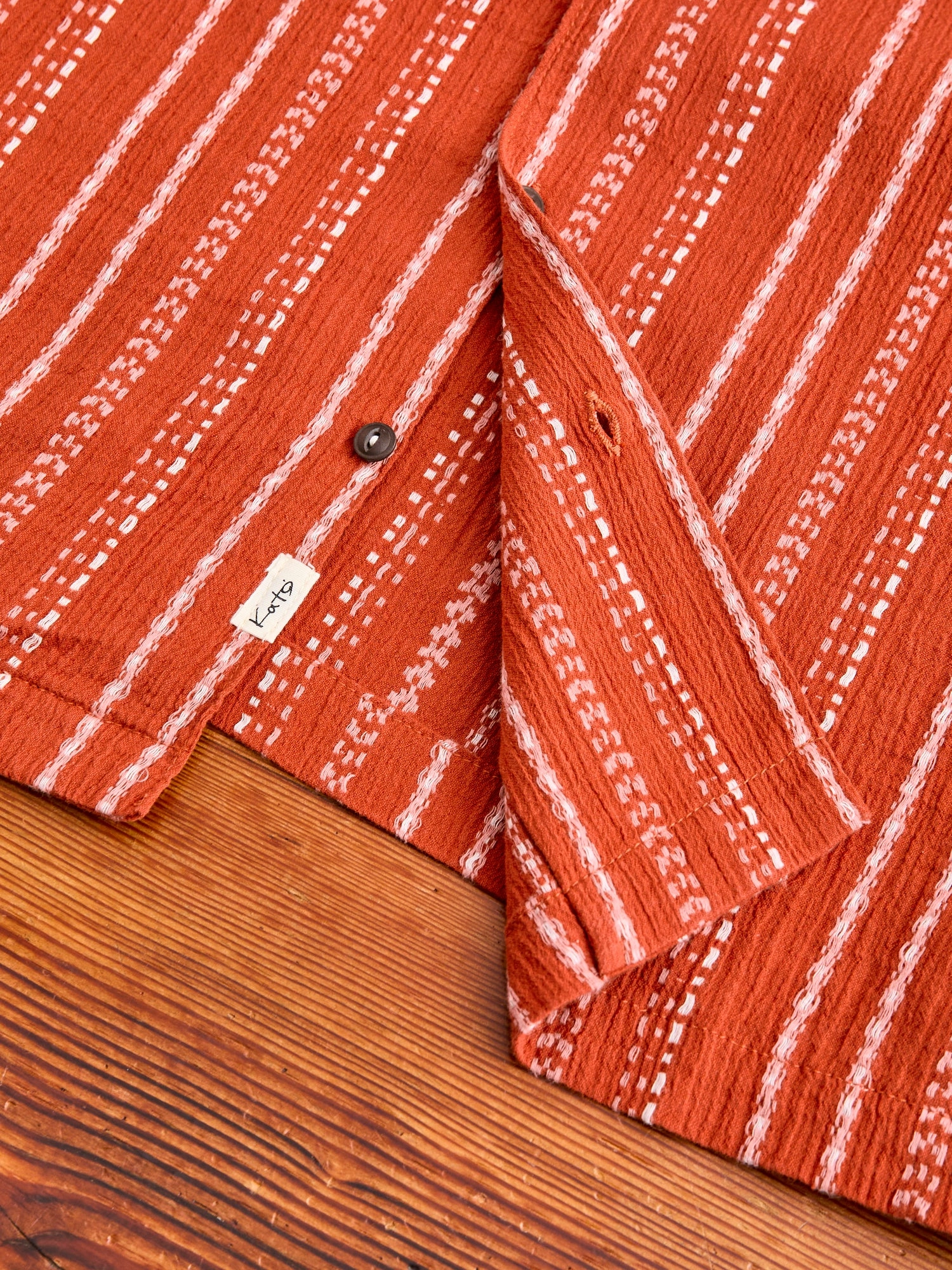 The Wrench Short Sleeve Shirt in Orange Ace
