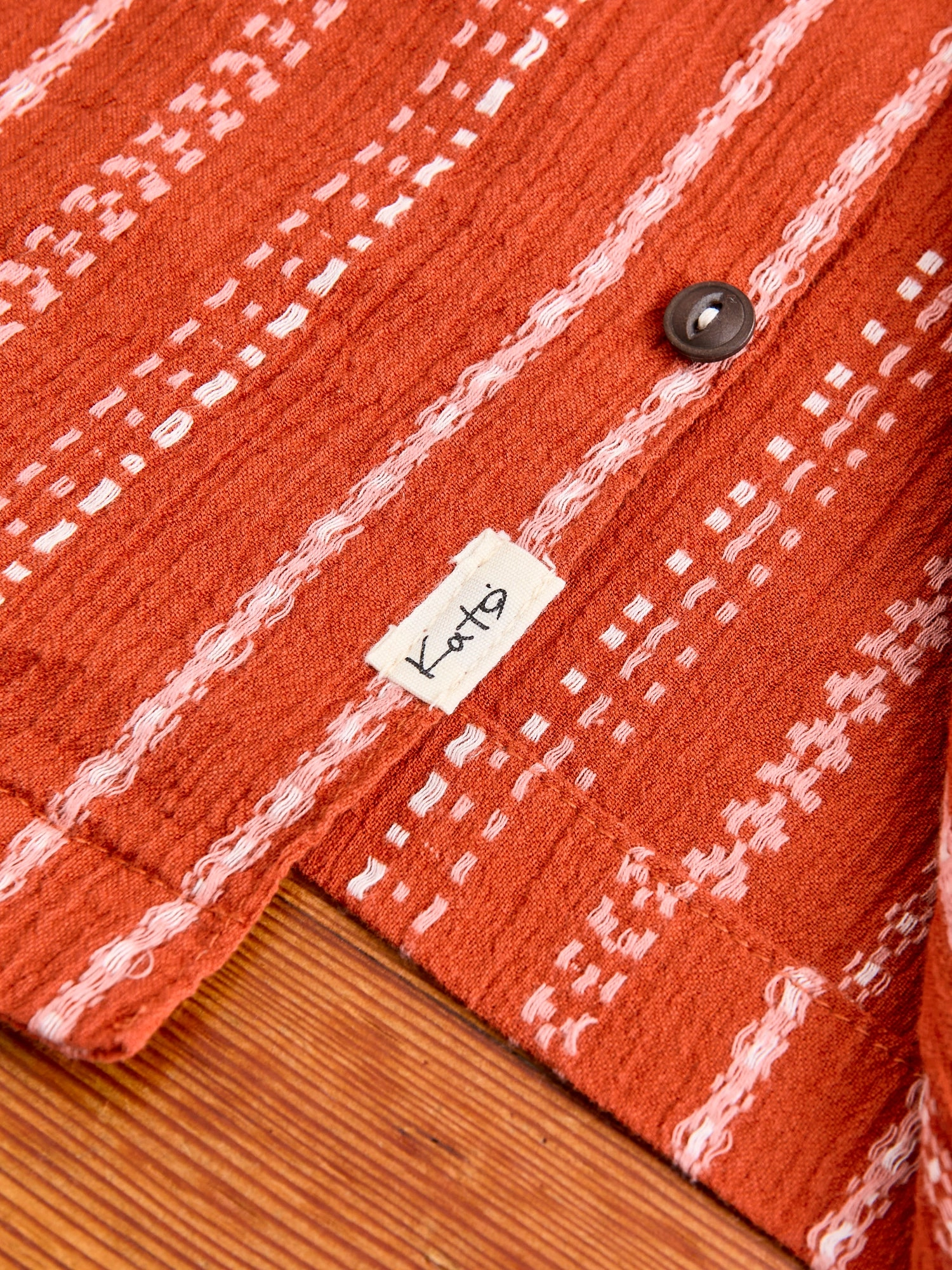 The Wrench Short Sleeve Shirt in Orange Ace