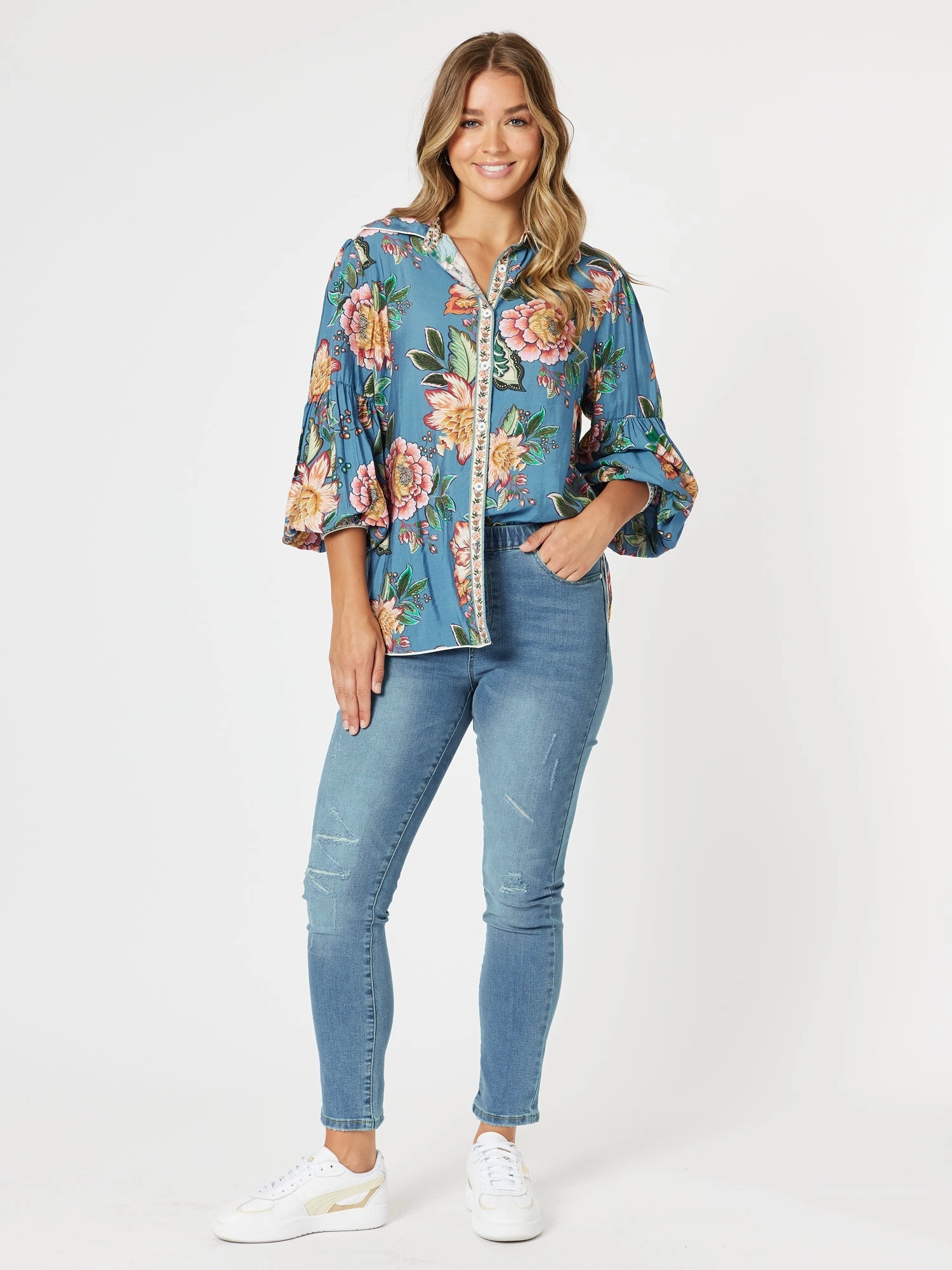 Threadz Vintage Rose Top Multi