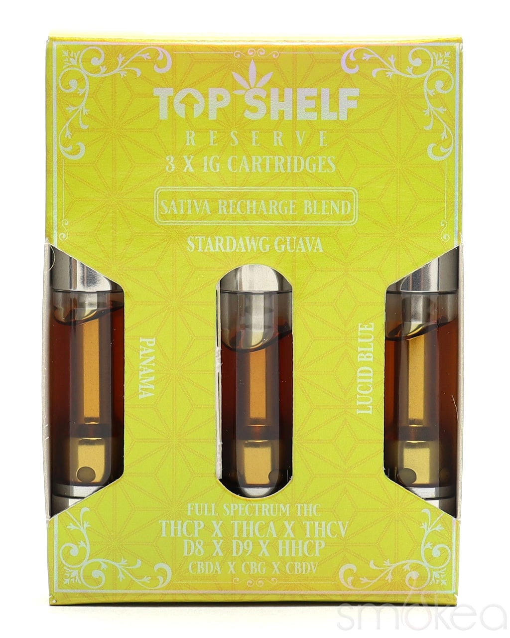 Top Shelf Hemp "Recharge" 2.0 Blend Vape Cartridges (3-Pack)