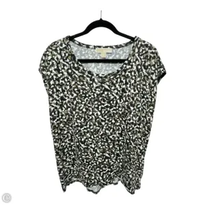 Top Short Sleeve By Michael By Michael Kors In Camouflage Print, Size: L