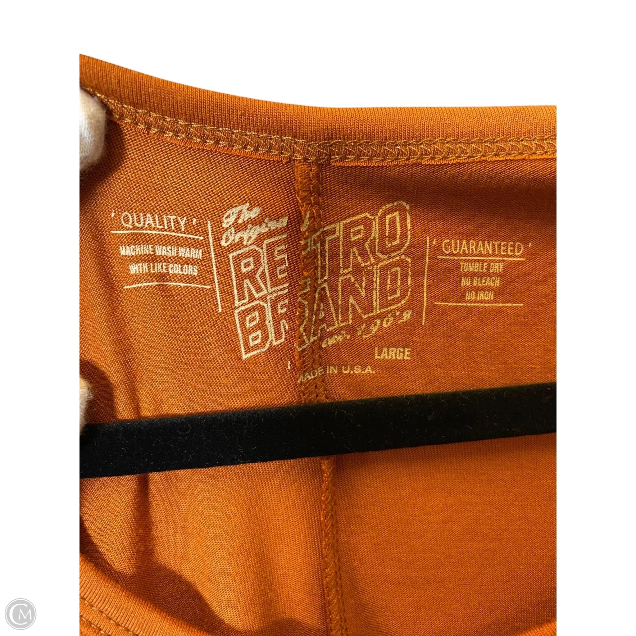 Top Short Sleeve By Retro In Bronze, Size: L