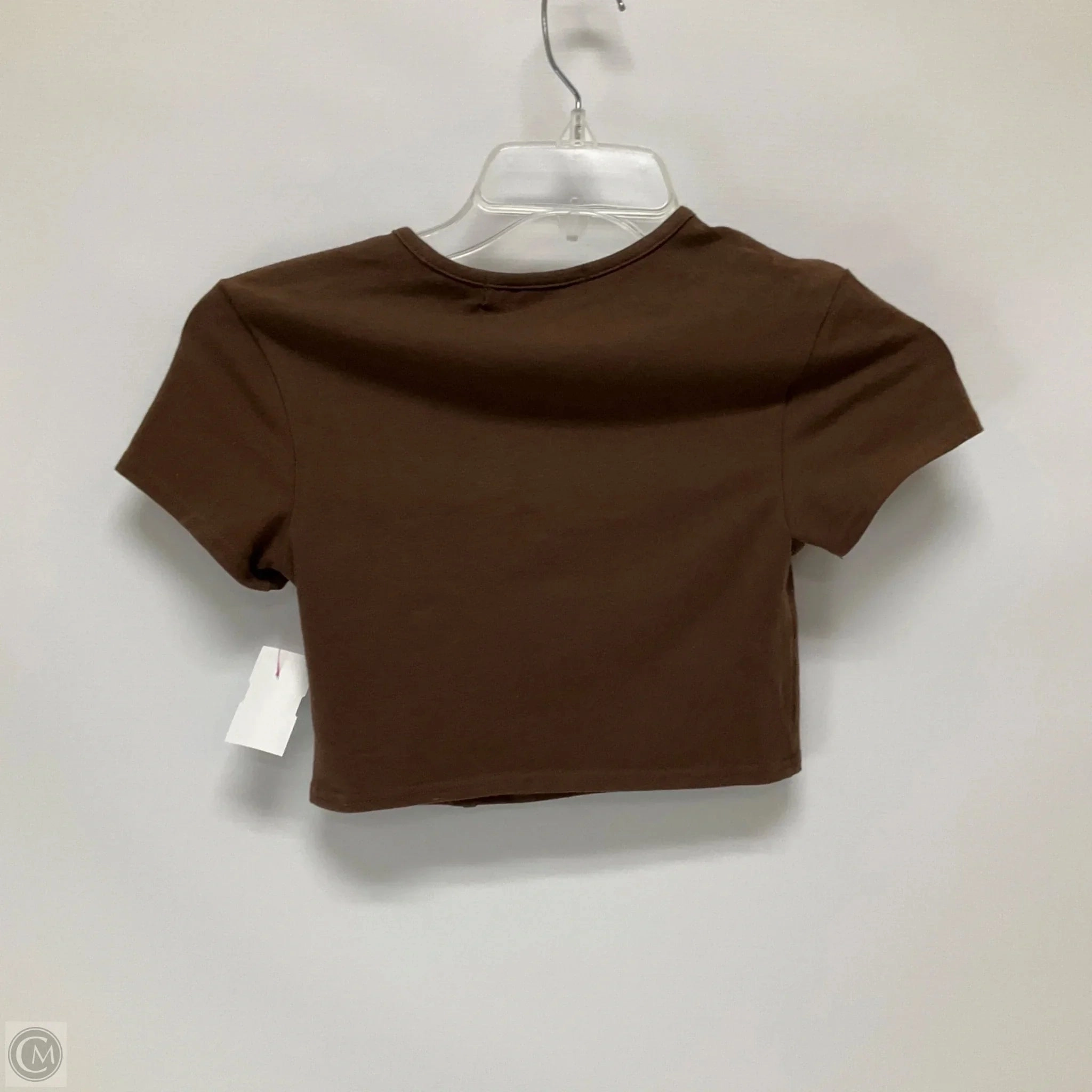 Top Short Sleeve By Urban Outfitters In Brown, Size: M