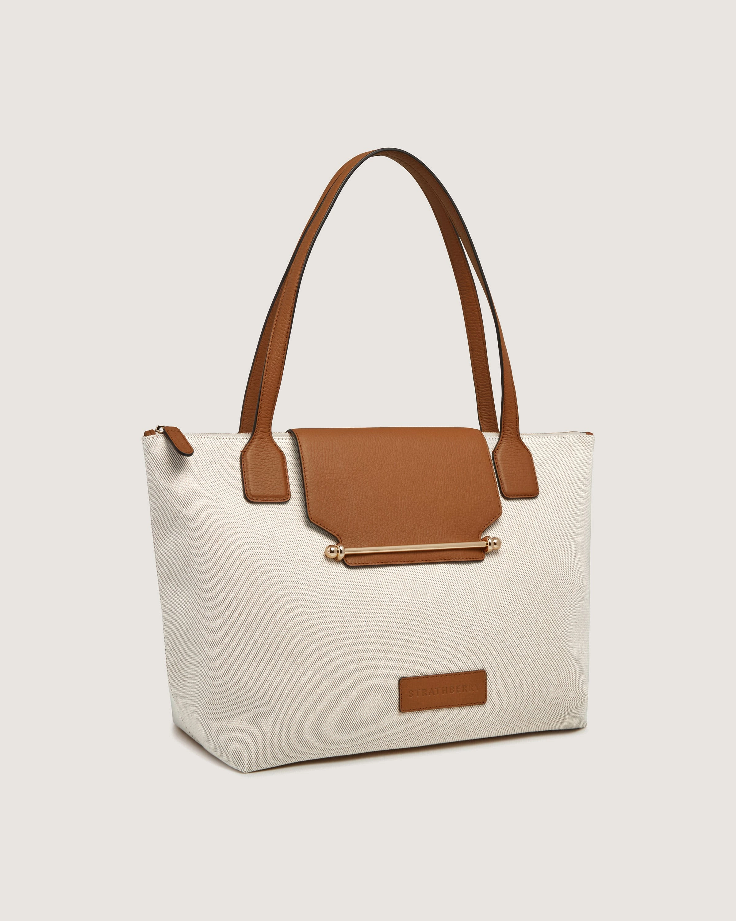 Travel Tote - Canvas Ecru/Tan
