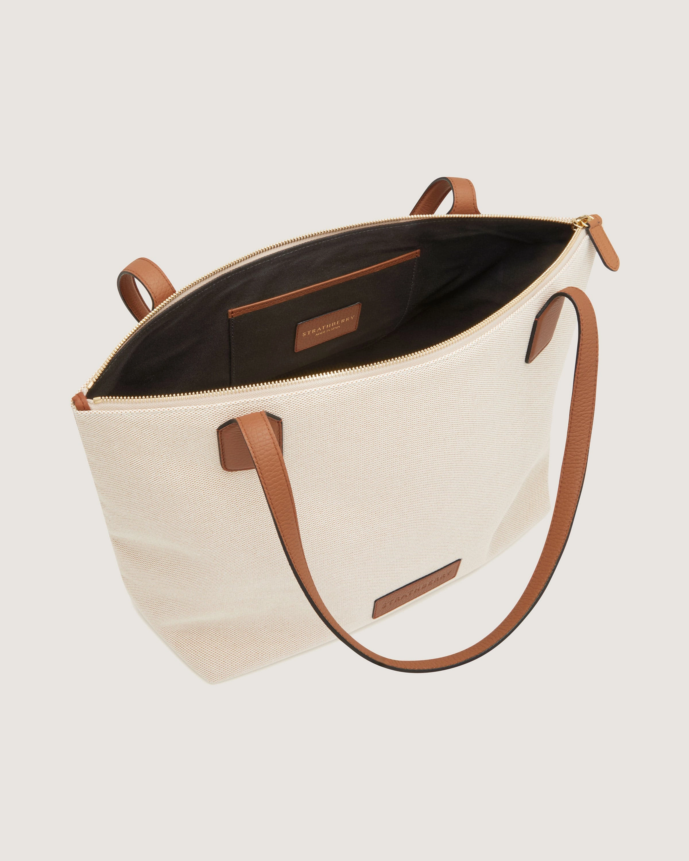 Travel Tote - Canvas Ecru/Tan