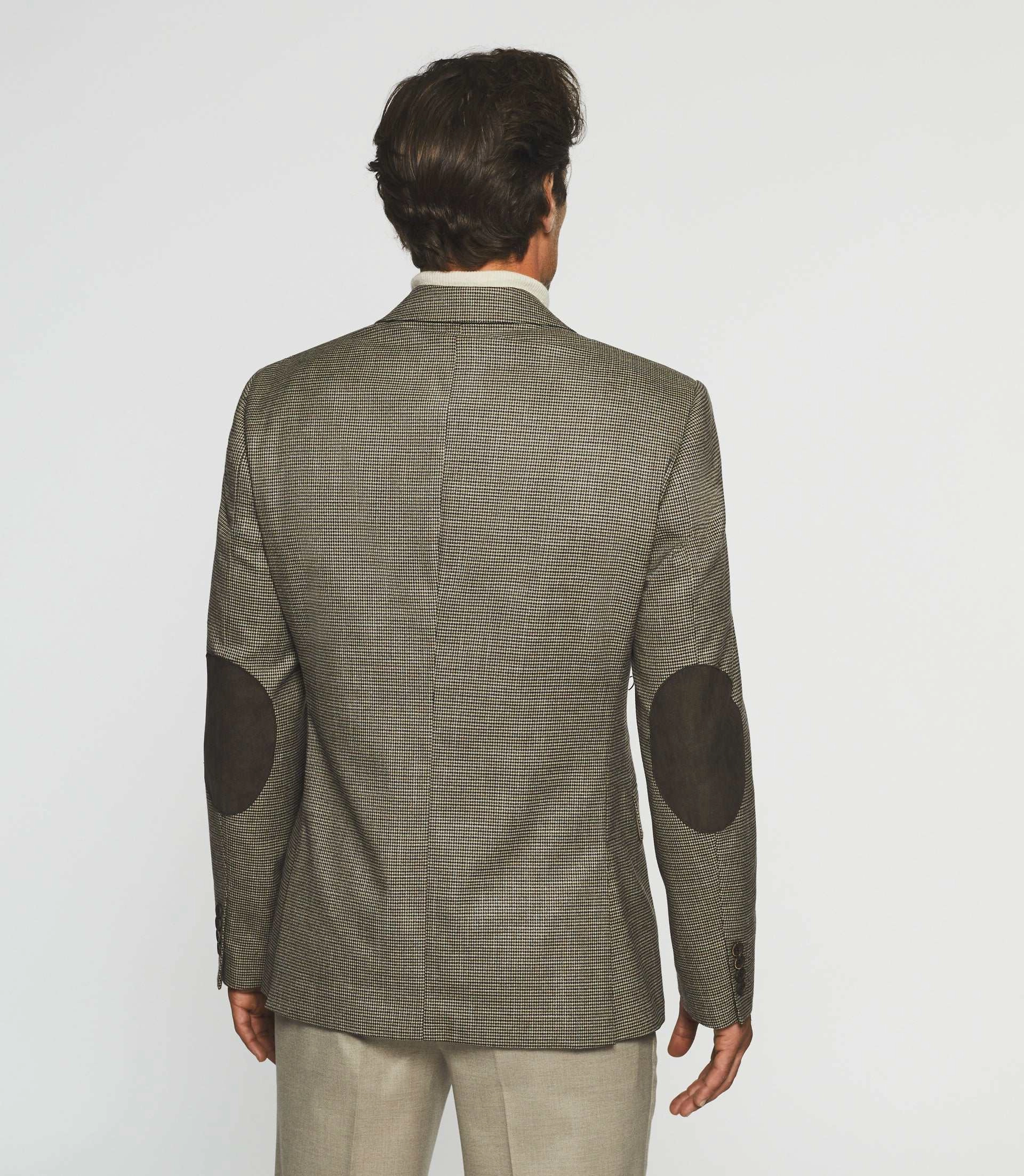 Veste motif pied de puce marron DANDY