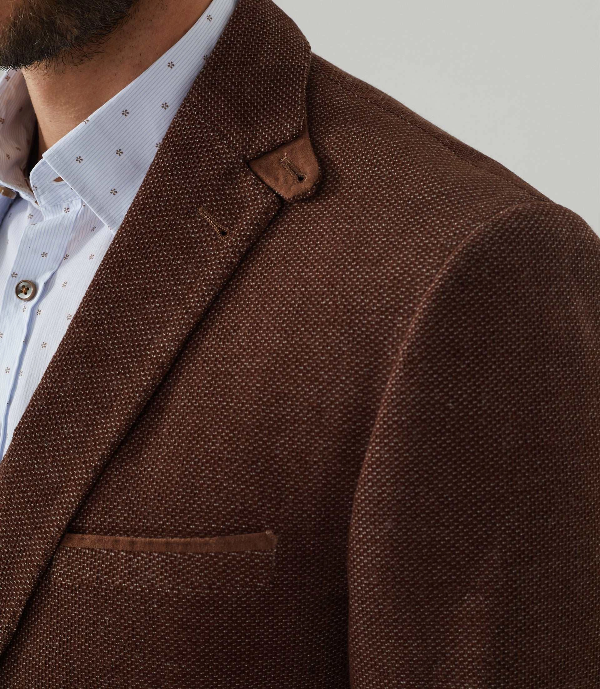 Veste velours fantaisie marron-clair Record