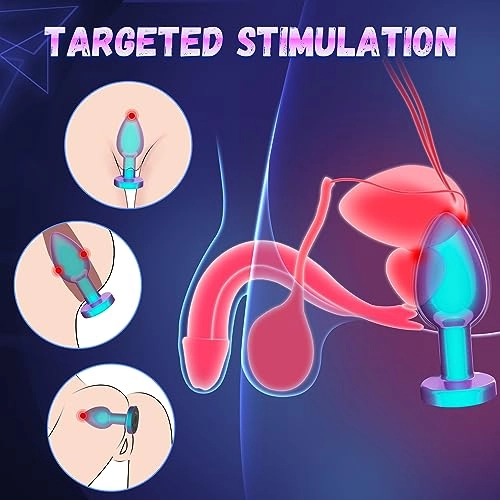 Vibrating Butt Plug with Metallic Finishing