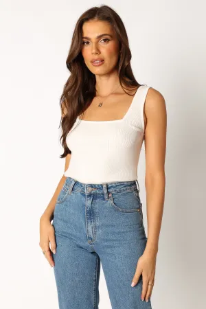 Vicki Rib Tank - White