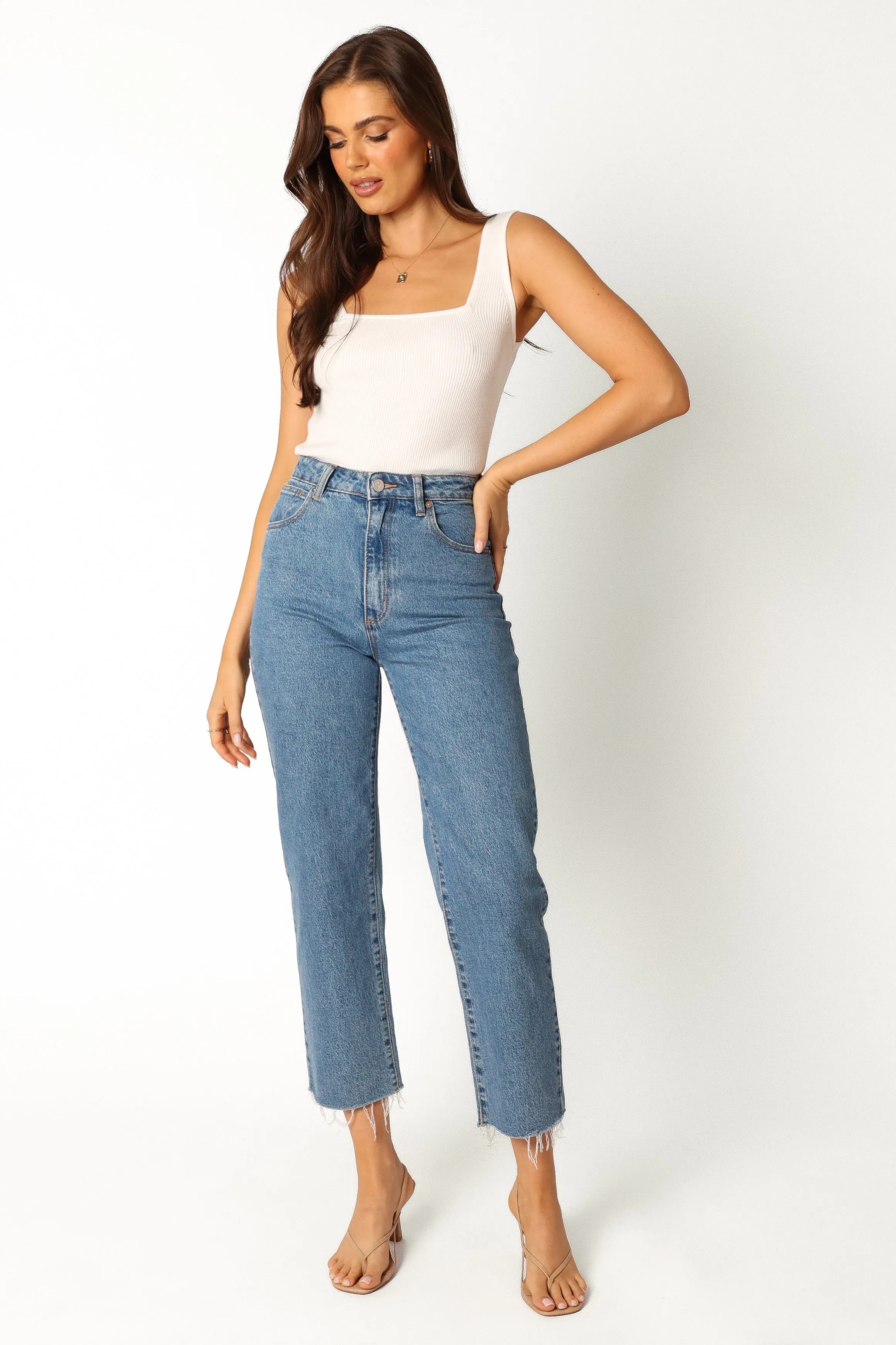Vicki Rib Tank - White