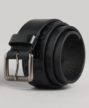 Vintage Branded Belt | Black Emboss