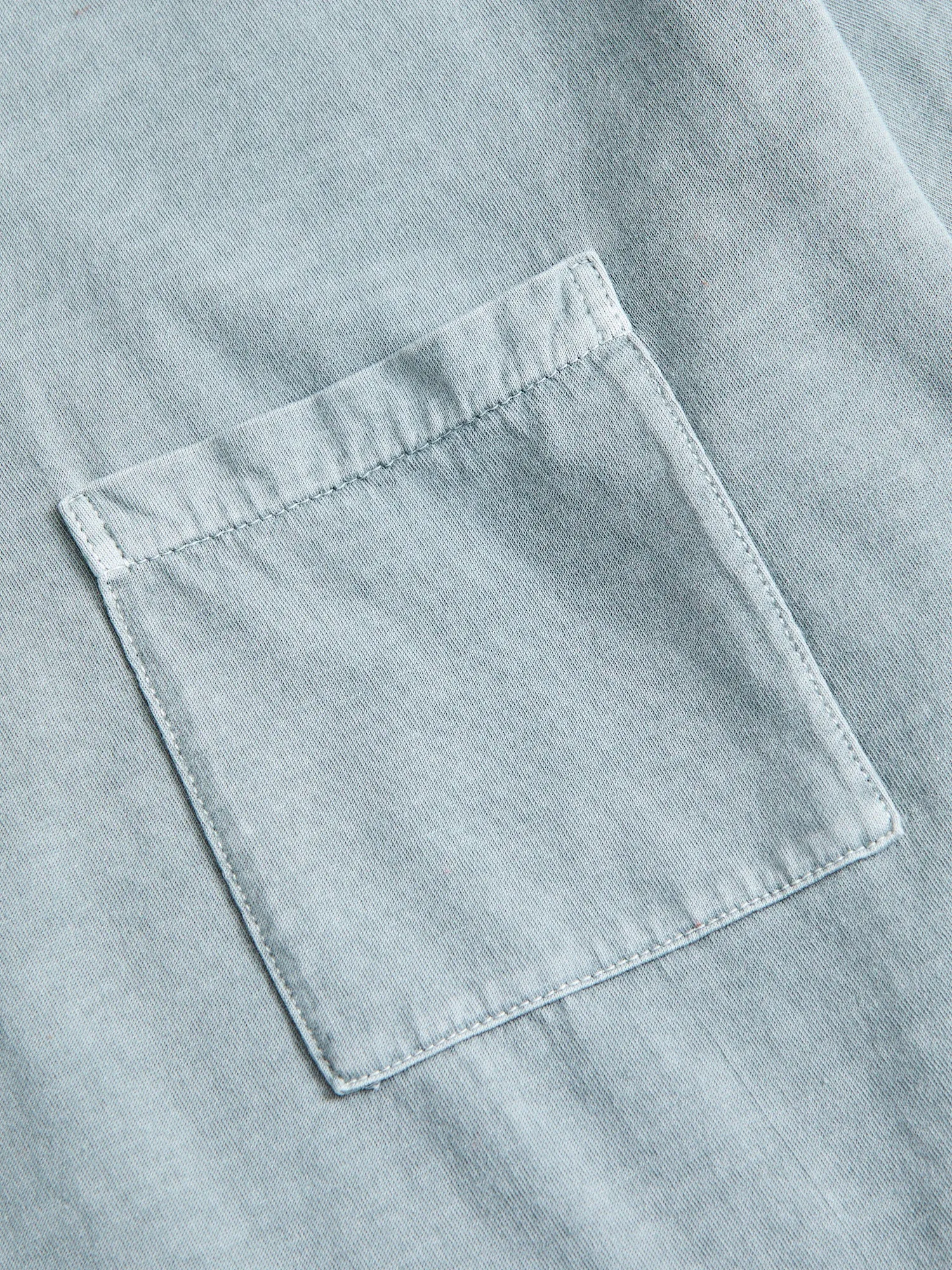Vintage Knit Pocket T-Shirt in Sea Green