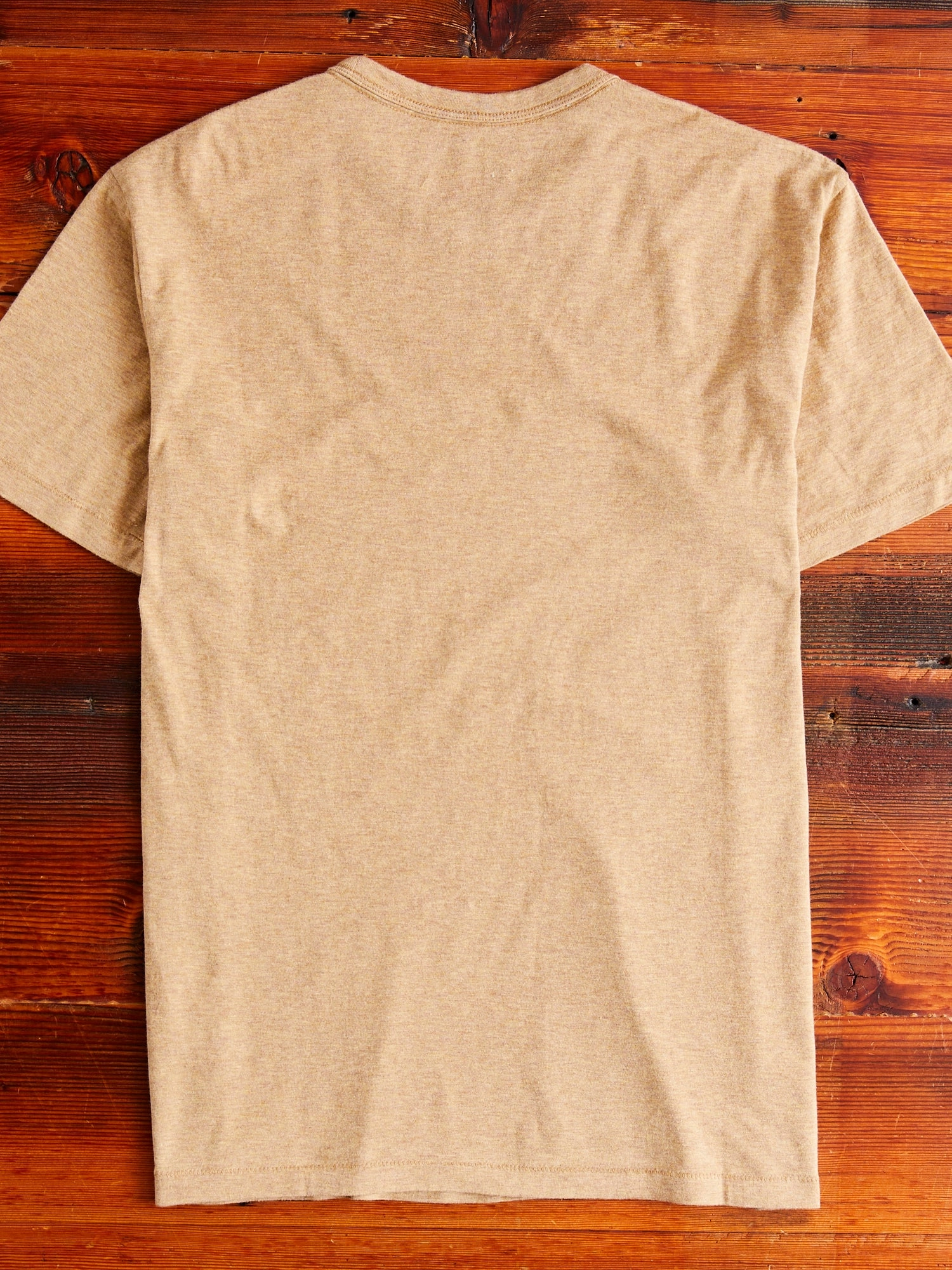 Vintage Knit T-Shirt in Khaki Heather