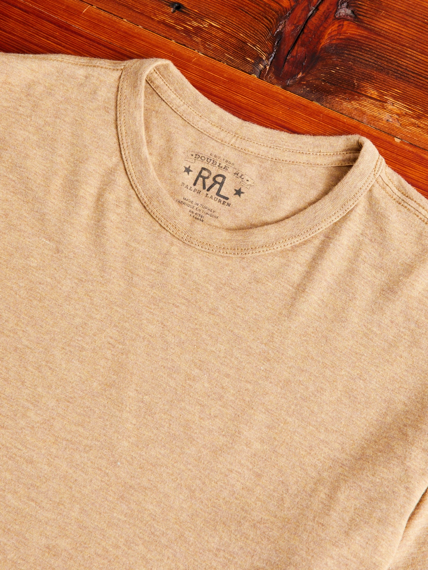 Vintage Knit T-Shirt in Khaki Heather