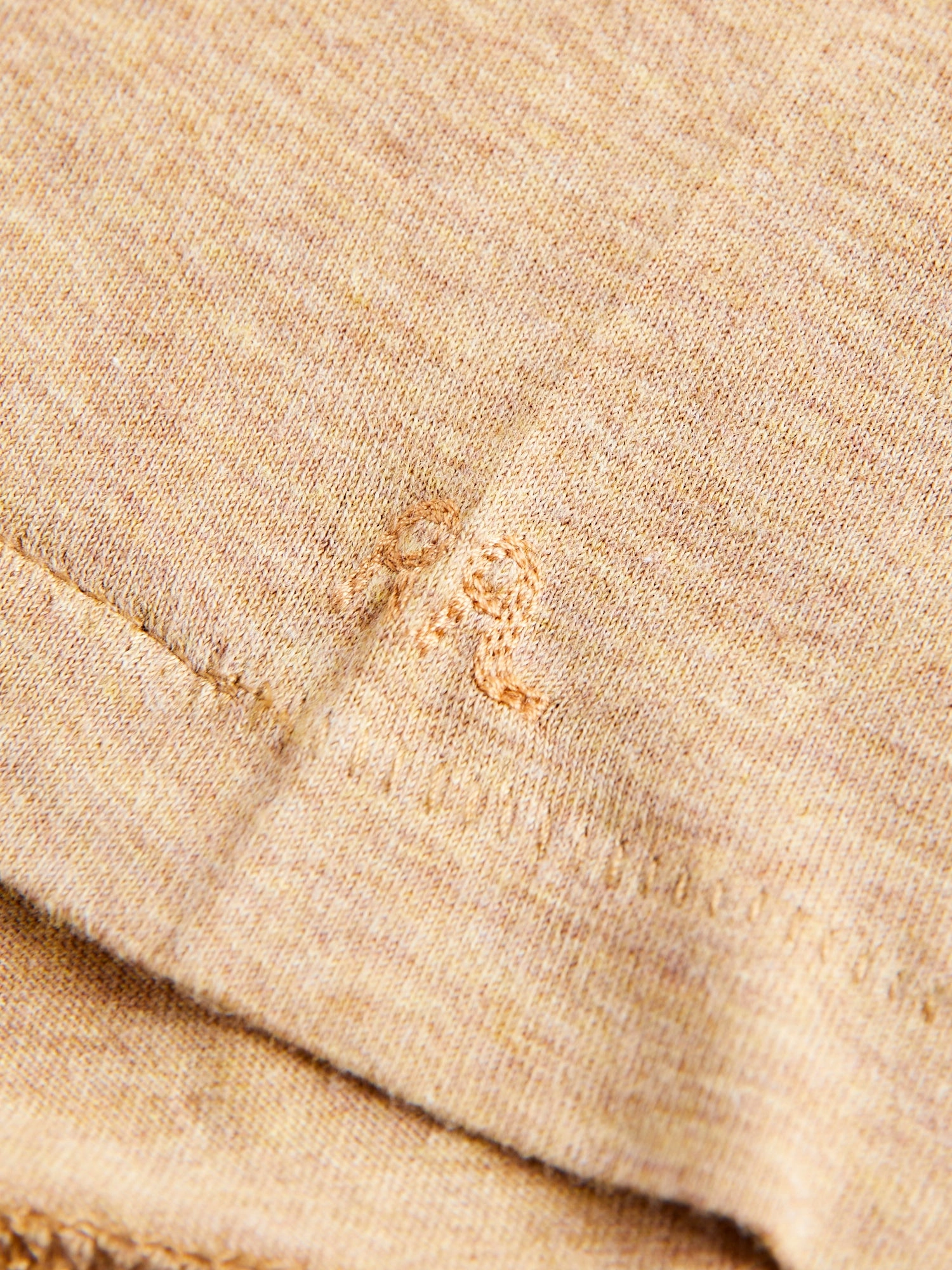 Vintage Knit T-Shirt in Khaki Heather