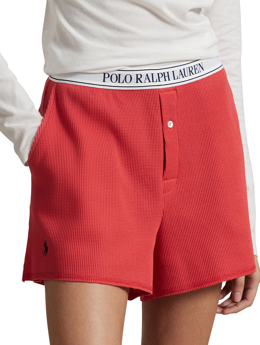 Waffle Boxer Short - Nantucket Red
