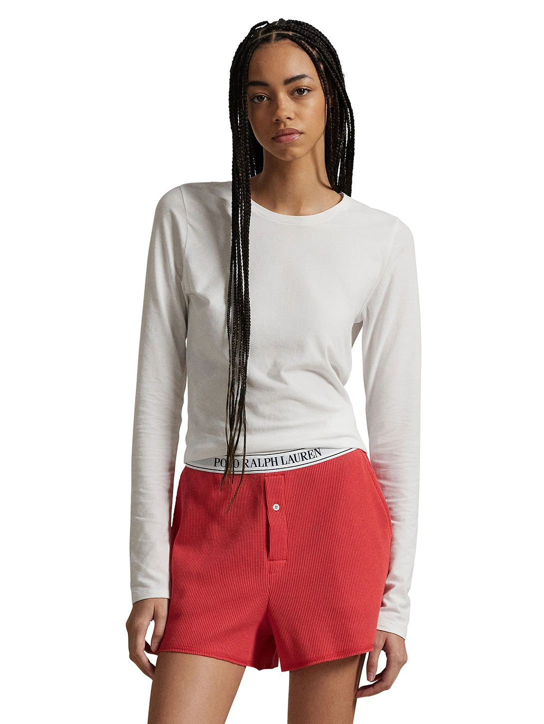 Waffle Boxer Short - Nantucket Red